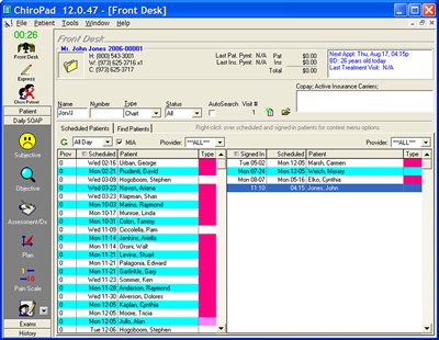 ChiroPad Selecting Patients